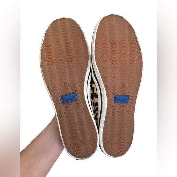 Keds x Kate Spade New York Double Decker Calf Hair type leopard mule women's Sz7 - Picture 5 of 11